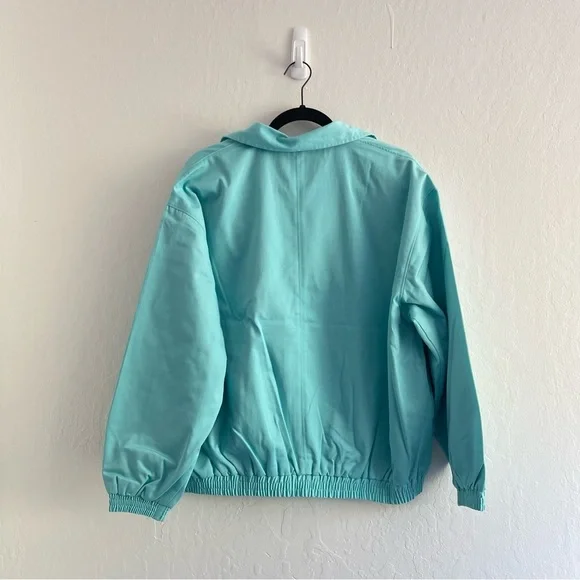 Rare Vintage Ellesse Full Zip Blue Gold Jacket Lady Golfer Women's Size 10 - Picture 2 of 7